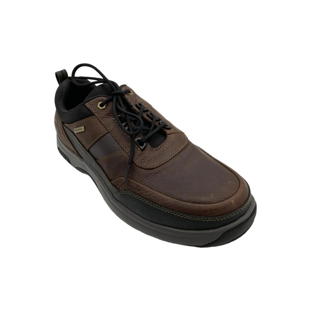 Dunham Men's 8000 Country Low Lace-Up Chocolate Leather - Extra Wide